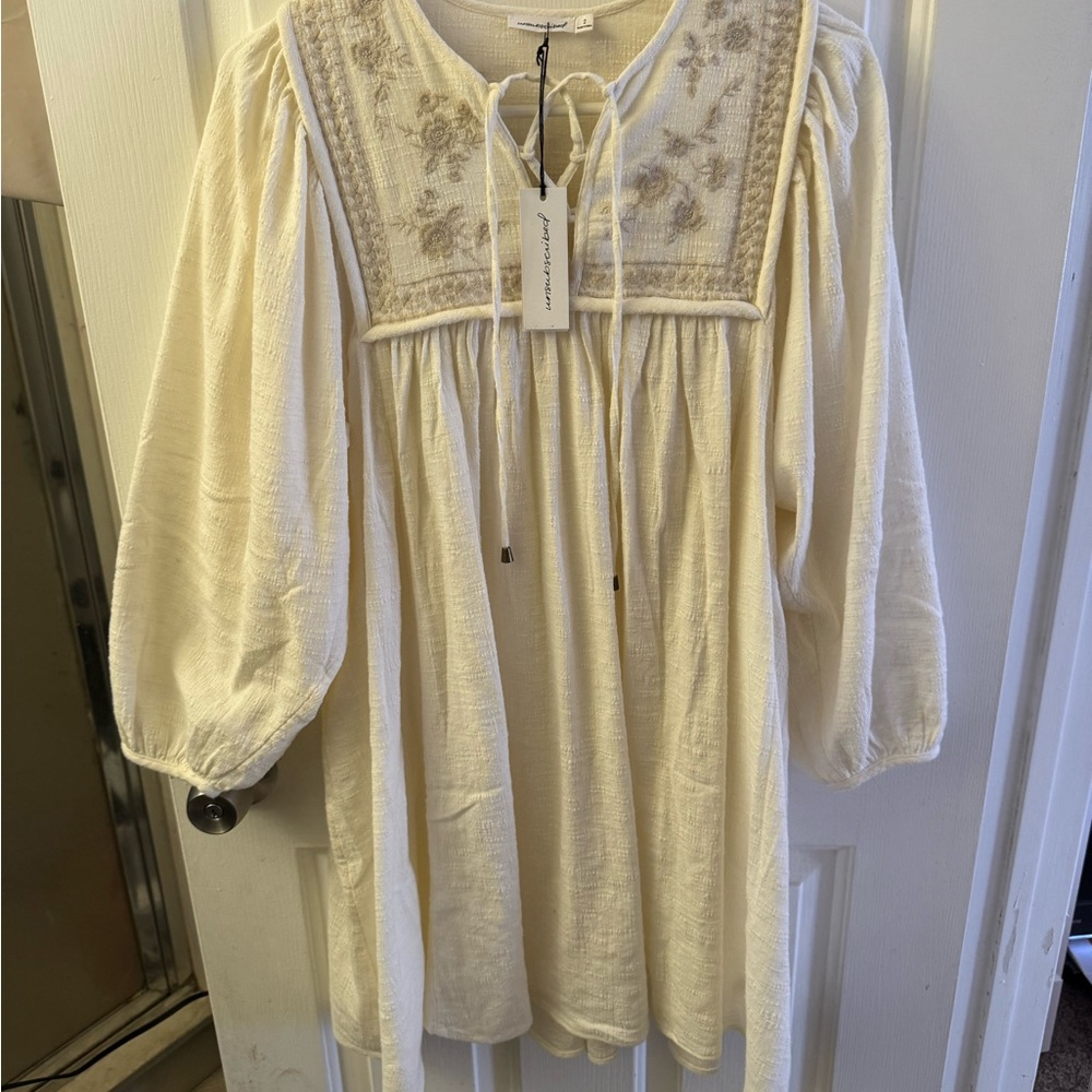 Unsubscribed Crafty Mini Dress – Soft Muslin – Size 2 (Anthropologie) – NWT